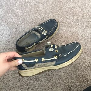 Navy Sperry Top-Sider boat shoes